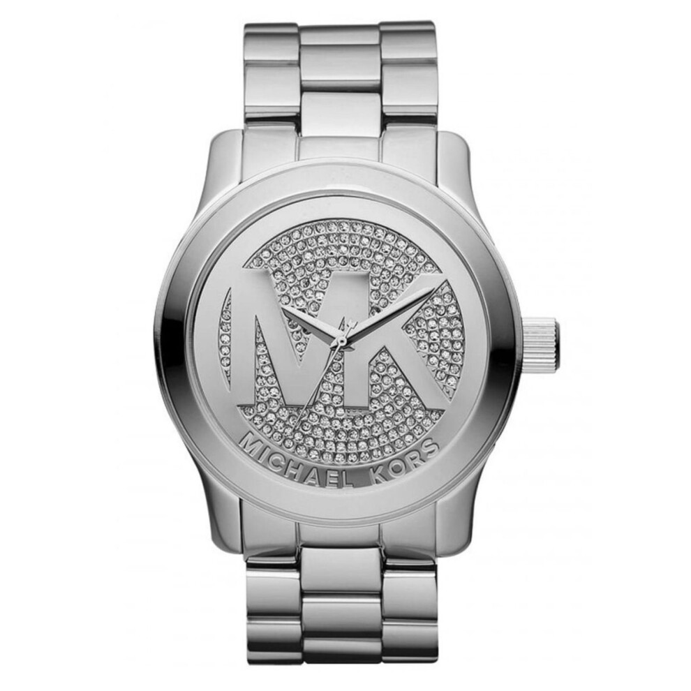 Michael Kors Runway Pave Silver Dial Bracelet Ladies Womesn Watch MK5544