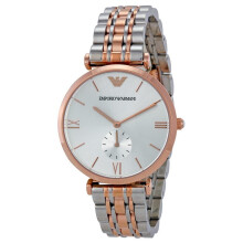 Emporio Armani AR1677 Retro Silver Dial Two Tone Men's Watch