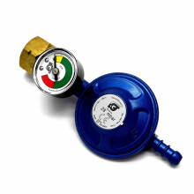 IGT Butane Gas Regulator With Pressure Gauge Fits Calor 4.5Kg Dumpy 5Y Warranty