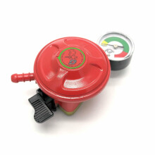 IGT Patio Gas Regulator With Pressure Gauge 27Mm Clip On 5 Year Warranty