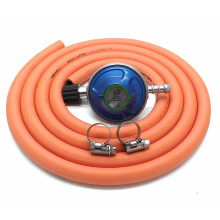 IGT Campingaz Gas Type Regulator 2m Hose & Clips Fits 907,904.901