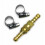 Continental Inline Quick Release Coupling for 8mm LPG gas Hose + 2  Clips 2