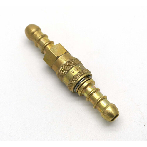 Continental Inline Quick Release Coupling for 8mm LPG gas Hose + 2  Clips 2