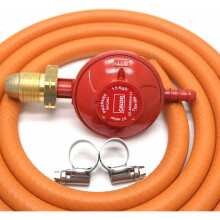 Calor Gas Brand 37Mbar Screw on Propane Gas Regulator 1mt Hose & 2 Clips