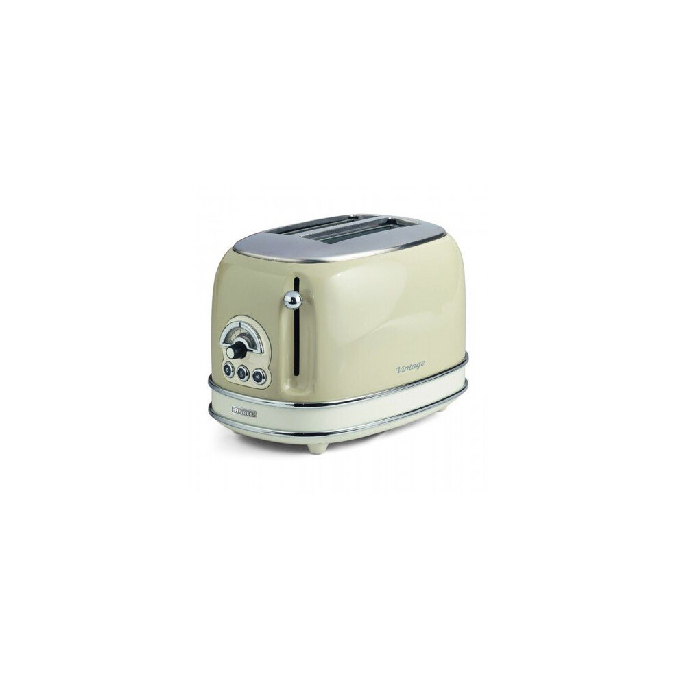 Ariete AR5513 Vintage 2-Slice Toaster - Cream - 6 Browning Levels - Defrost, Cancel, Reheat Functions - Retro Design - Image 3