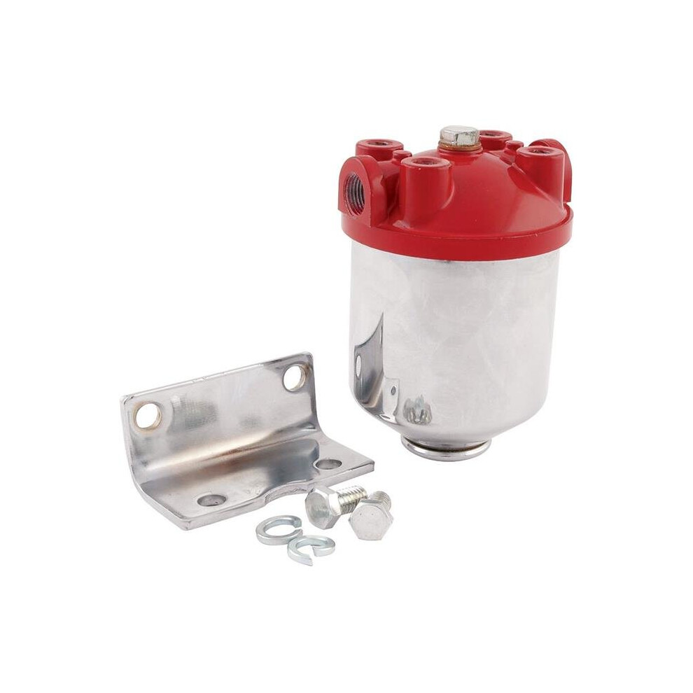 Allstar Performance ALL40250 Fuel Filter Chrome Canister-image-OPC-PRNKWM-NEW