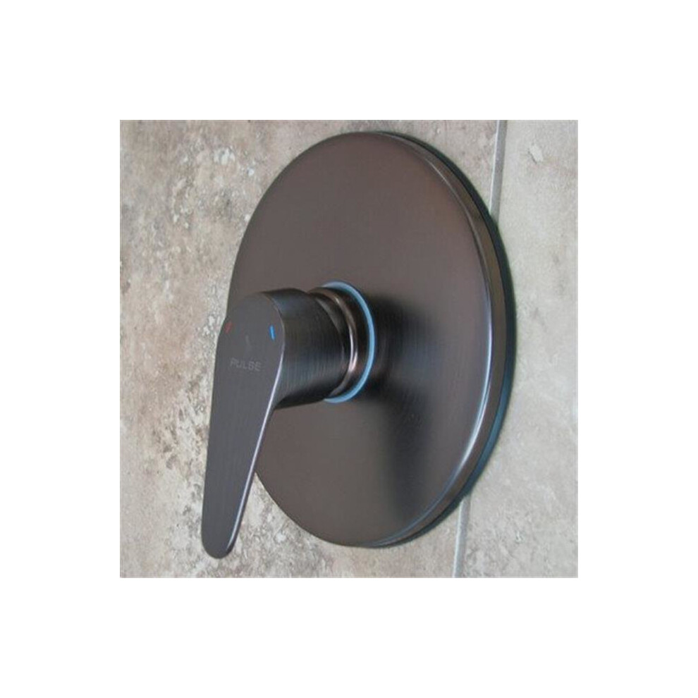 Photos - Other Bathroom Accessories Pulse ShowerSpas 3001-RIV-PB-ORB 0.5 in. Tru-Temp Rough-In Valve - Pressure Balance Oil-Rubbed Bronze Trim Kit