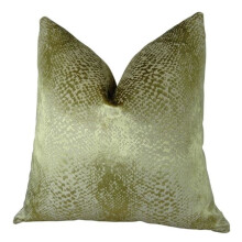 Plutus PB11369-2222-DP Hidden World Handmade Double Sided Throw Pillow, Gold - 22 x 22 in.