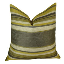 Plutus PB11269-2626-DP Ocosingo Zest Handmade Double Sided Throw Pillow, Gray, Citrine & Ivory - 26 x 26 in.