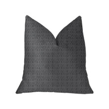 Plutus PBKR1982-2222-DP 22 x 22 in. Milan Flare Luxury Double Sided Throw Pillow - Black & Beige