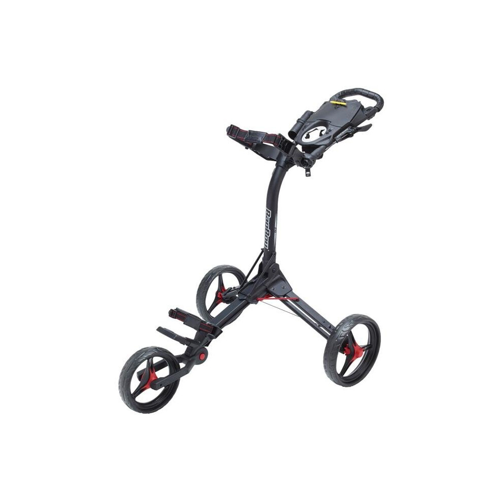 Chariot de golf Bag Boy Compact 3, ouverture et fermeture faciles en trois    tapes, console de score, porte-gobelet, support pour appareil mobile,