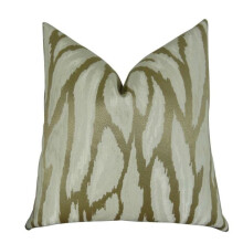 Plutus PB11392-2222-DP Convection Handmade Throw Pillow, Taupe & Ivory - 22 x 22 in.