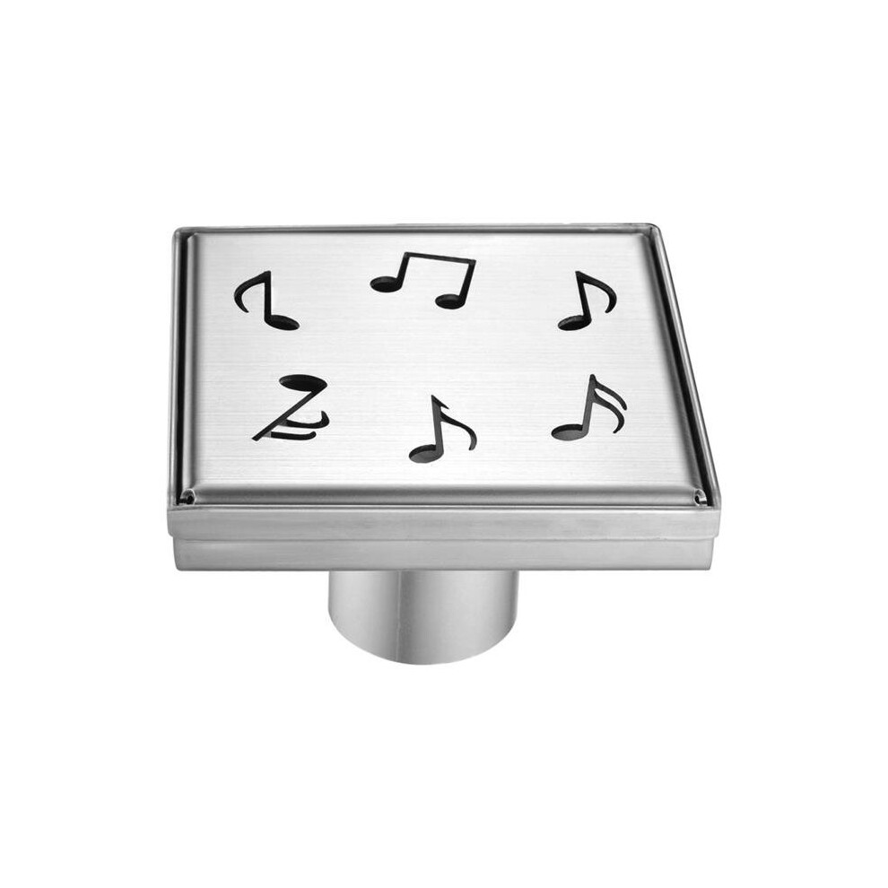 Dawn Lse050504 Seine River Series Stamping Technique Square Shower Drain - 5 In. 609224230332