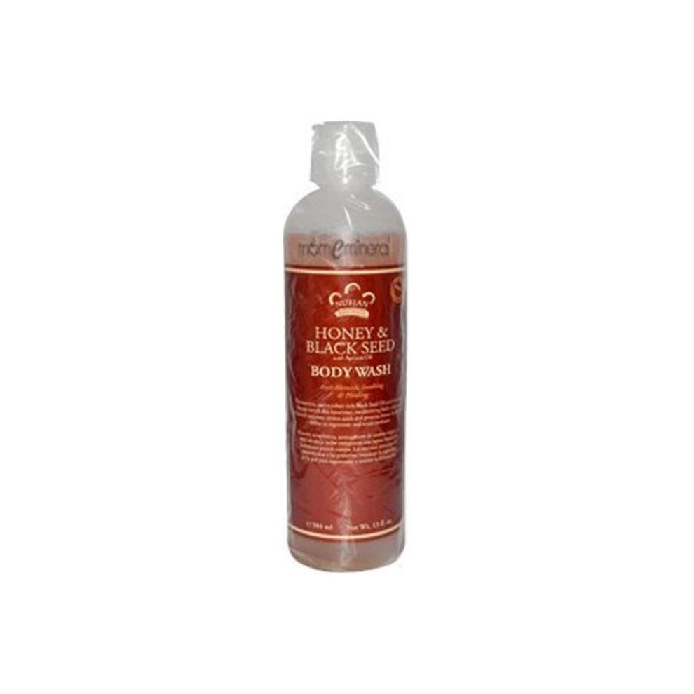 Nubian Heritage Black 0918326 Body Wash, Honey & Seed - 13 Fl Oz