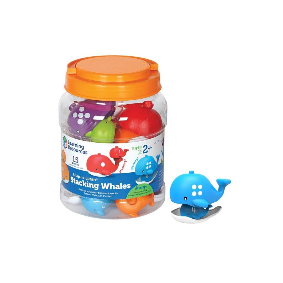 Learning Resources LER6709 Snap-N-Learn Stacking Whales