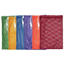 Champion Sports CHSMB18SET Small Mesh Equipment Bag Assorted Colors - Set of 6