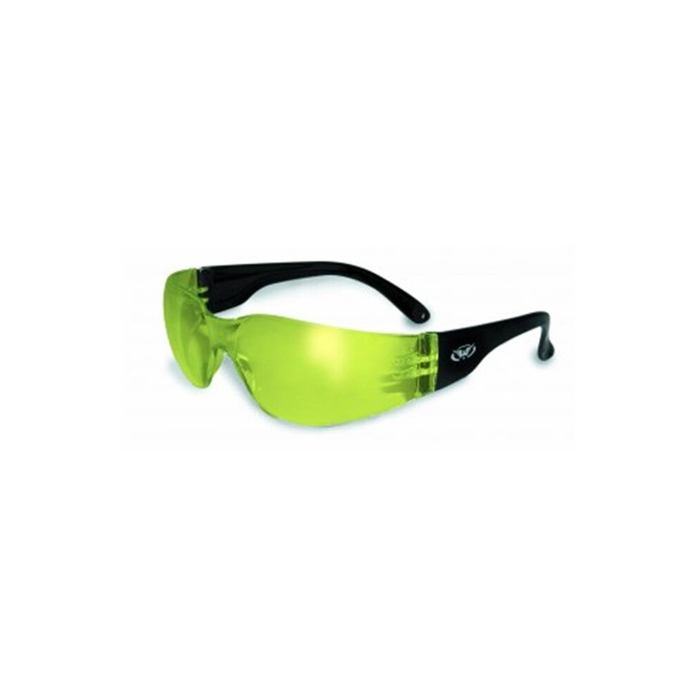 Safety Rider Anti-Fog Safety Glasses With Yellow Tint Lens 787217556376