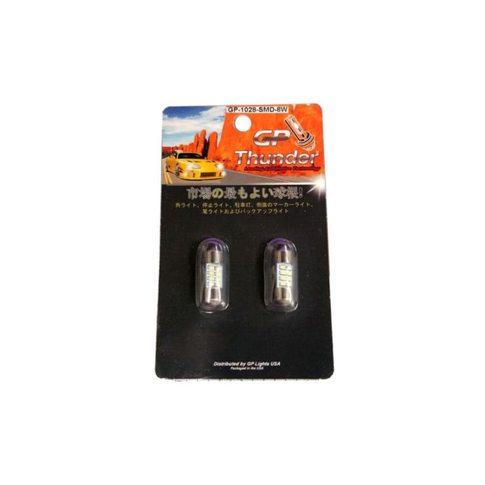 Gp-Thunder 1028-Smd-8W 28 Mm Festoon Map Dome Bulbs - Light/White 855761005449