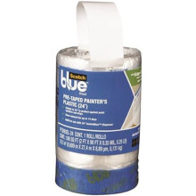 HardwareExpress 34065 3M Scotchblue Pre-Taped Painters Plastic - 24 in.