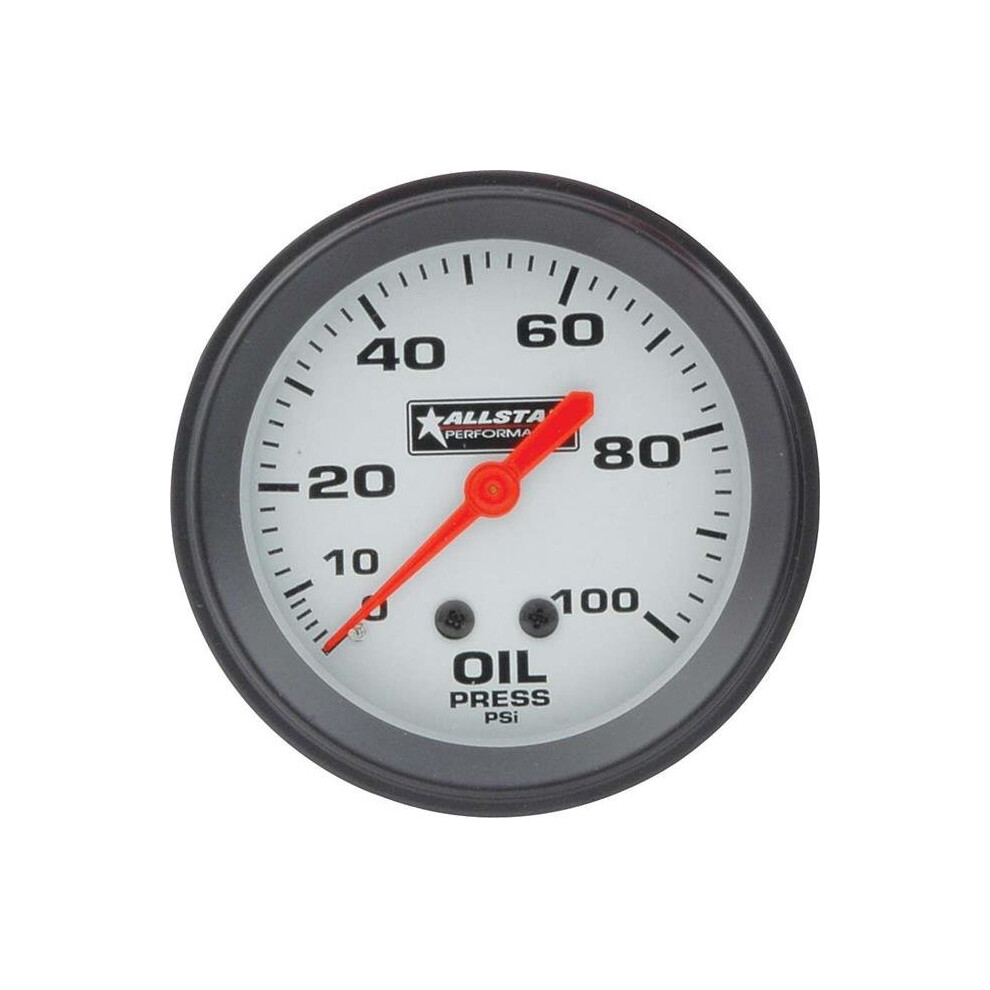 Allstar Performance All80095 2.63 In. 0-100 Psi Oil Pressure Gauge 848238040425