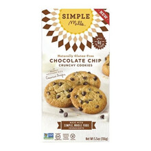 Simple Mills, Knusper-Mandelmehl-Kekse, Schokoladen-Chips, 5,5 oz (156 g)
