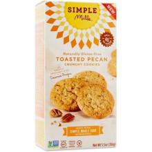 Simple Mills, Knusper-Mandelmehl-Kekse, Geröstete Pekannuss, 5,5 oz (156 g)