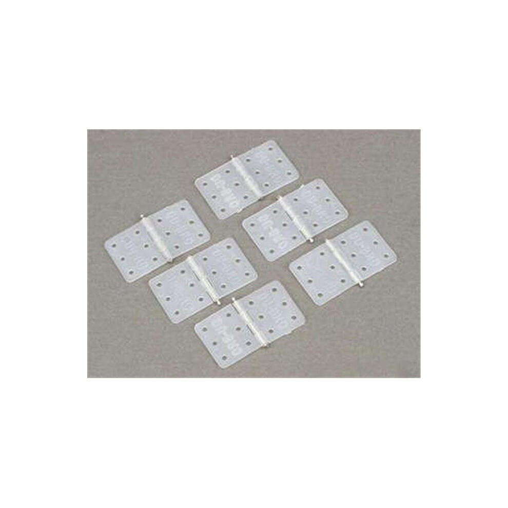 Dubro Products Dub116 0.62 X 1.12 In. Nylon Hinges - Pack Of 6 011859001162