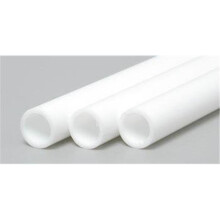 EverGreen EVG229 0.28 in. Styrene Tube Railroad Scratch Building Supply, White