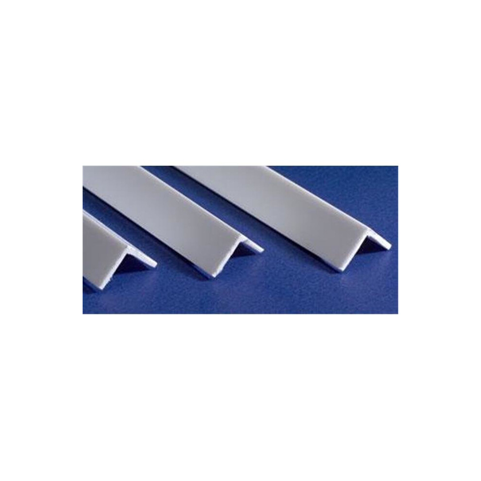 Evergreen Evg291 0.06 In. Styrene Angle Railroad Scratch Building Supply, White