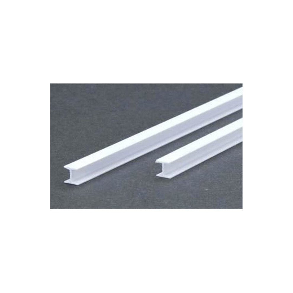 EverGreen EVG287 0.25 in. - 6.4 mm H Column Styrene Railroad Scratch Building Supply, Opaque White
