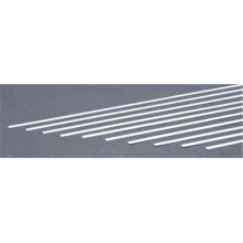 EverGreen EVG127 0.20 x 0.156 in Styrene Strips Railroad Scratch Building Supply, White