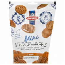 Daelmans, Mini Stroopwafels, Karamell, 5,29 Unzen (150 g)