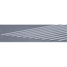 EverGreen EVG154 0.06 x 0.08 in. Styrene Strips Railroad Scratch Building Supply, White