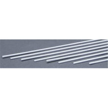 EverGreen EVG165 0.08 x 0.10 in. Styrene Strips Railroad Scratch Building Supply, White