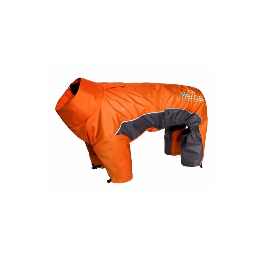 Photos - Dog Clothing Pet Life JKHL4ORSM Helios Blizzard Full-Bodied Adjustable And 3M Reflective Dog Jacket, Orange - Small Orange JKHL4ORSM