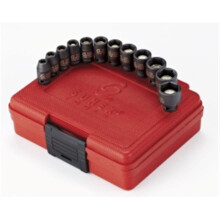 Sunex 1822 0.25 Drive Metric Magnetic Impact Socket Set - 12 Piece