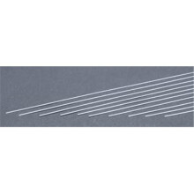 EverGreen EVG102 0.01 x 0.04 in. Styrene Strips Railroad Scratch Building Supply, White