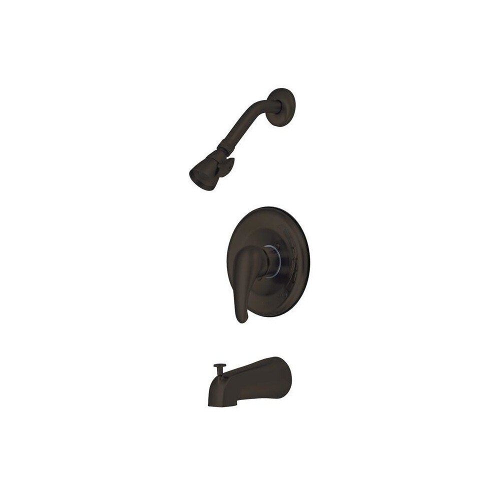 Kingston Brass Kb655 Single Lever Handle Tub & Shower Faucet, Oil Rubbed Bronze 663370099595
