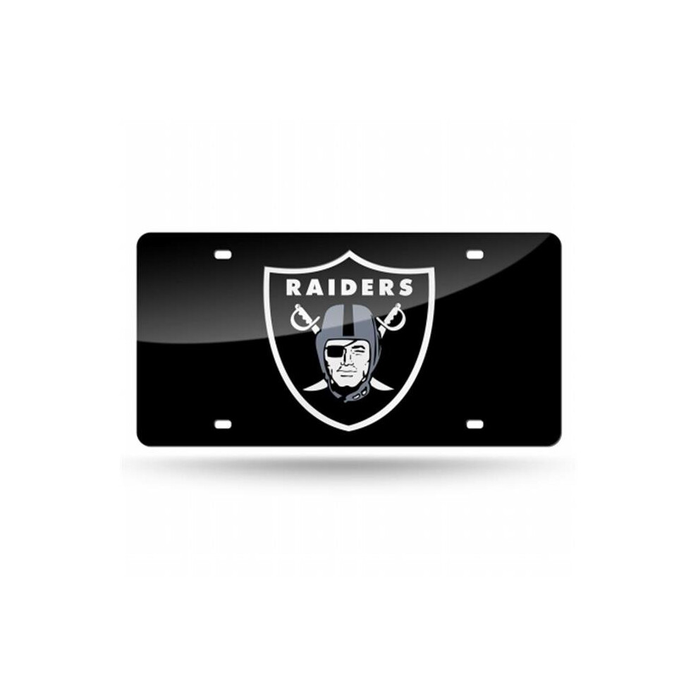 Rico Industries Ric-Lzc1701 Oakland Raiders Nfl Laser Cut License Plate Cover Colored 094746282233