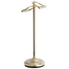 Kingston Brass CC2202 Vintage Frittstående Dubbel Toalettpapperhållare, Polerad Messing