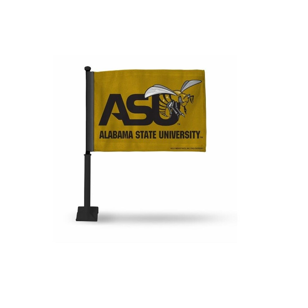Ricoindustries Fgk150702 Alabama State Hornets Car Flag With Pole Black 094746883461