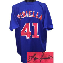 RDB Holdings & Consulting CTBL-018705N Lou Piniella Signed Blue TB Custom Stitched Baseball Jersey Extra Large- JSA Hologram