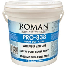 Roman Decorating Products PRO-838 1 Gallon Clear Heavy Duty Adhesive