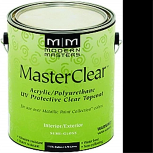 MODERN MASTERS ME662 1 Gal. Semi Gloss Master Clear Metallic Topcoat