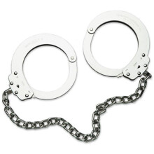 Peerless Handcuff PR-4750 Oversize Leg Iron Handcuff, Nickel
