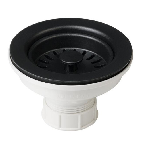 Kraus PST1-BL Kitchen Sink Basket Strainer, Black