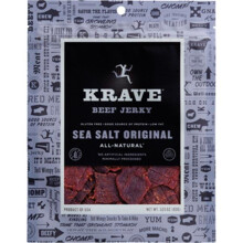 krave 529099 2.7 oz Sea Salt Original Beef Jerky