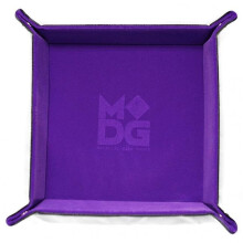 Metallic Dice Games LIC537 10 x 10 in. Velvet Folding Dice Tray - Purple - Board Game