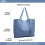 Miss Lulu (Blue) Miss Lulu Women's PU Leather Soft Pebbled Handbag 4