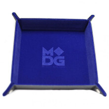 Metallic Dice Games LIC532 10 x 10 in. Velvet Folding Dice Tray - Blue - Board Game